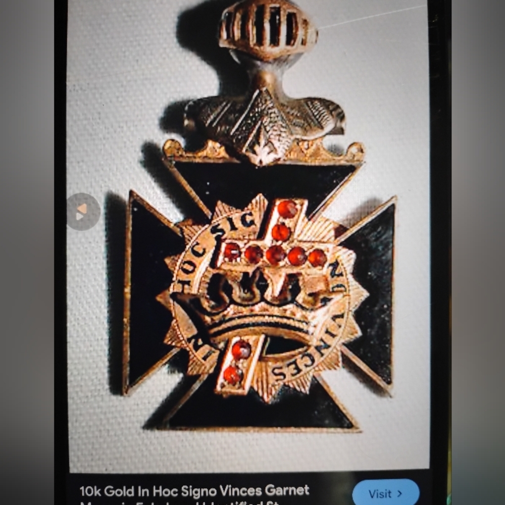 Antique 1900 Knights Templar Fob